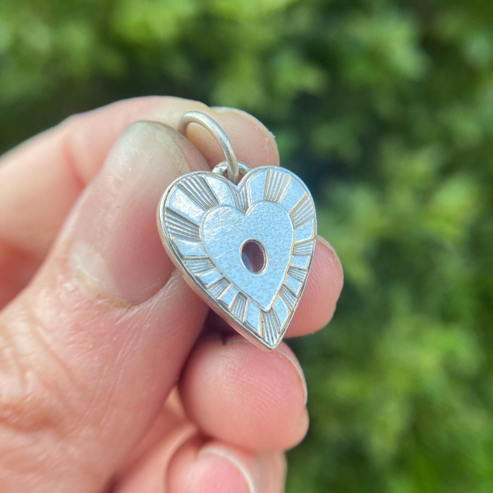 Starburst Heart Charm