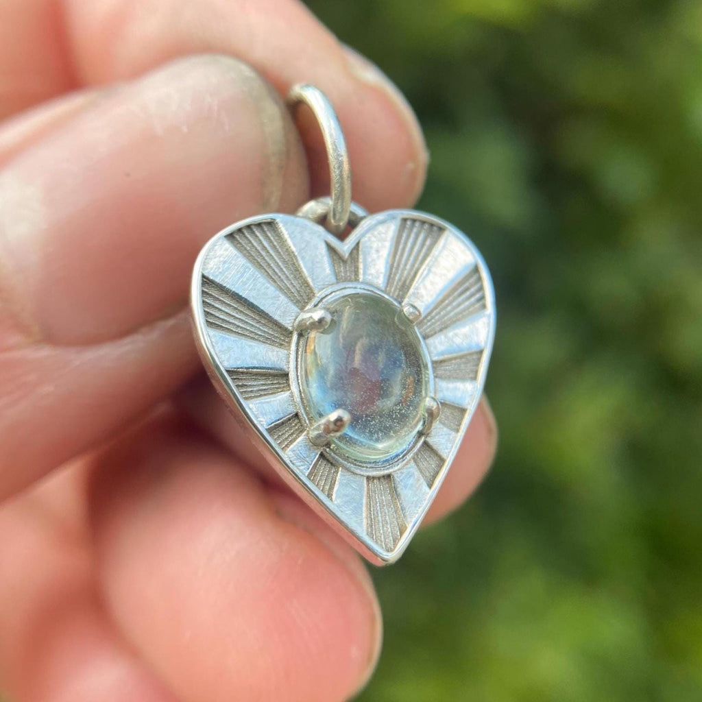 Starburst Heart Charm